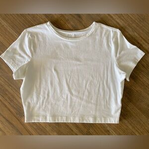 Wild Fable White Crop Tee